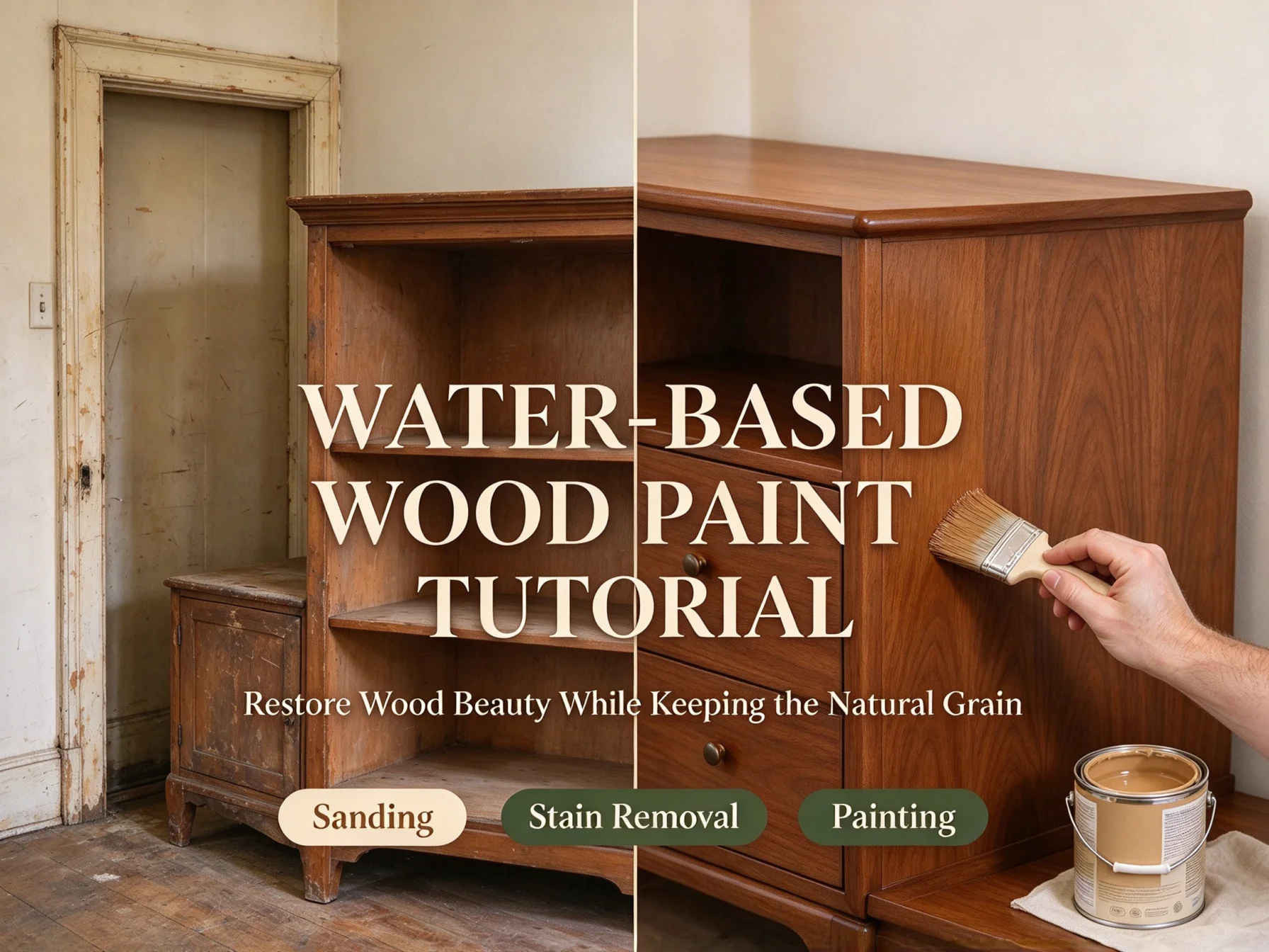 Water-Based Wood Paint Refinishing Guide for Furniture & Woodwork