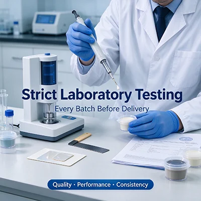 Strict laboratory testing for every batch before delivery