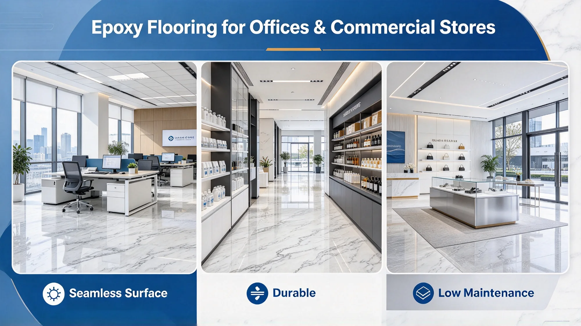 Marble Effect Epoxy Flooring: Cost, Pros and Cons for Home & Commercial Spaces