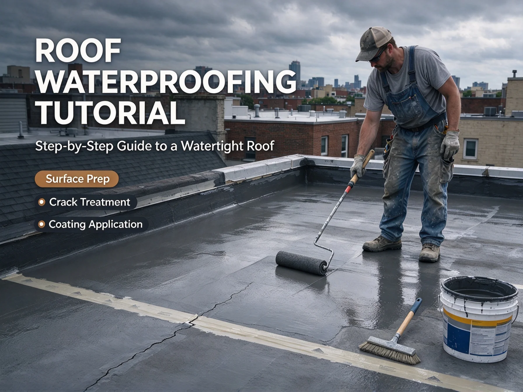 How to Repair Roof Leaks & Apply Waterproof Coatings Step by Step