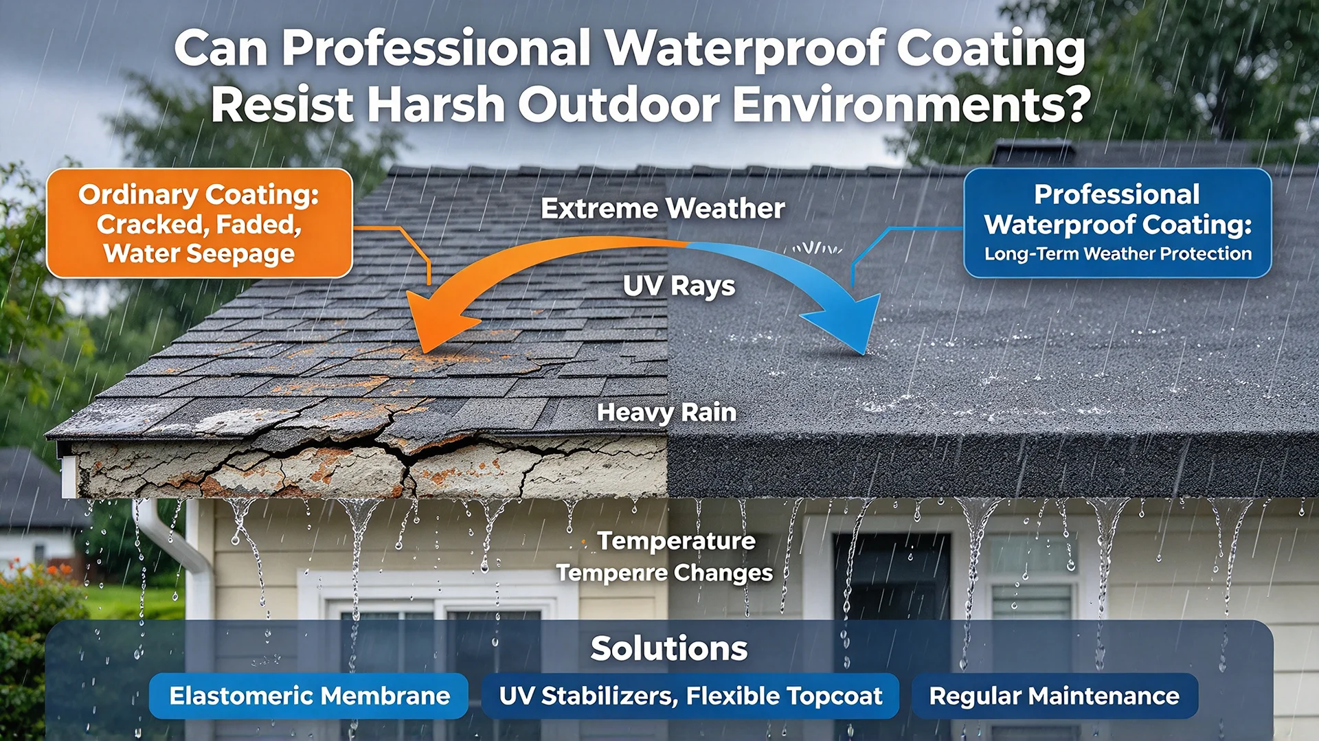 Waterproof Coating for Roof: Can It Withstand UV and Extreme Weather Outdoors?